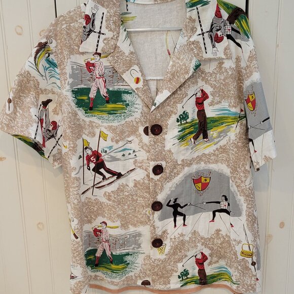 Handmade Sports-themed Vintage Shirt - Picture 2 of 11